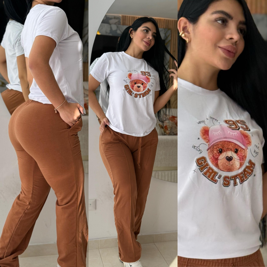 CONJUNTO "GLASSES" CAMEL