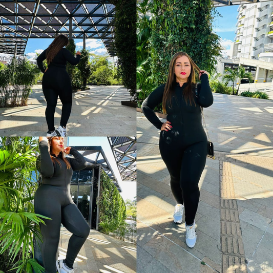 ENTERIZO TALLA PLUS LARGO MANGA LARGA