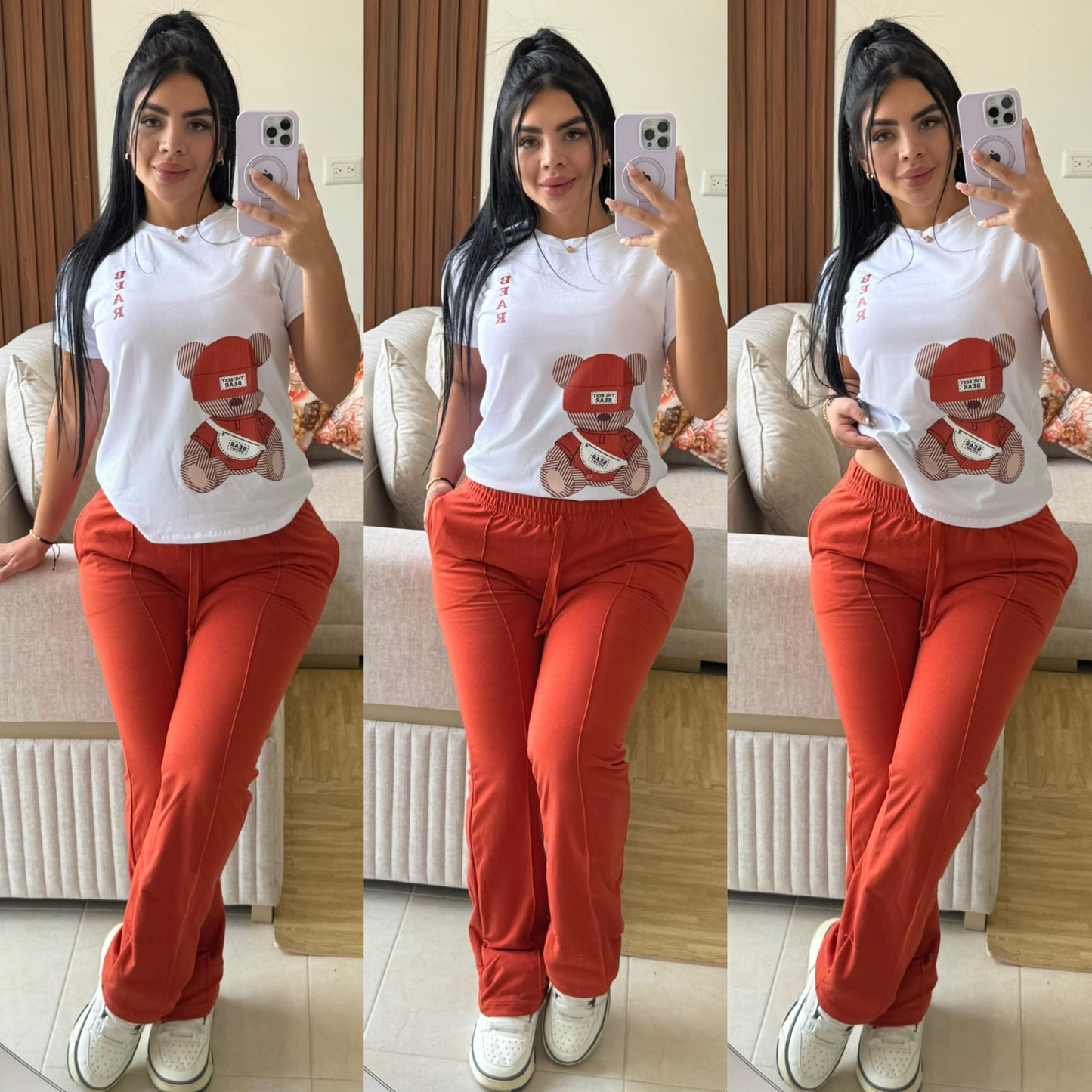 CONJUNTO "BEAR" NARANJA