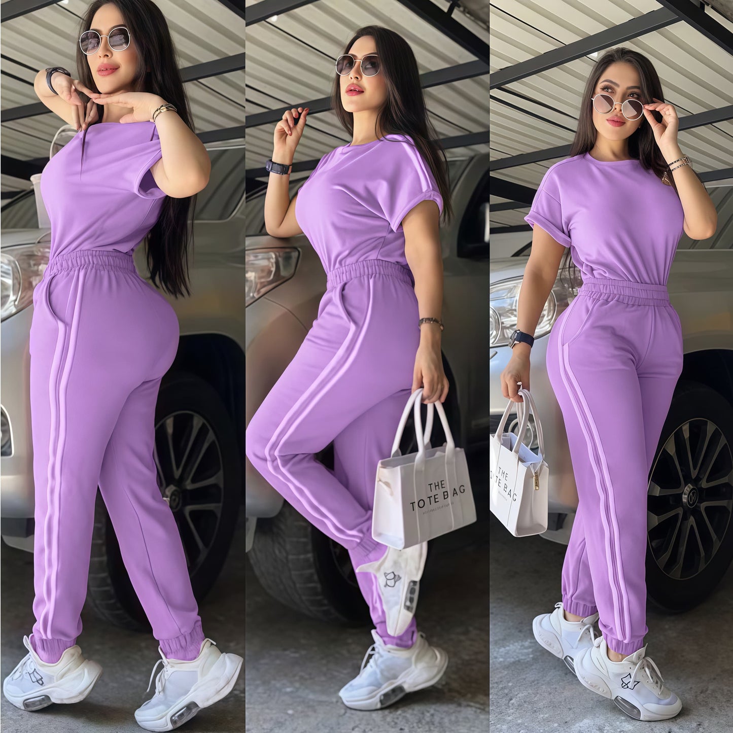 CONJUNTO "ROMA" LILA