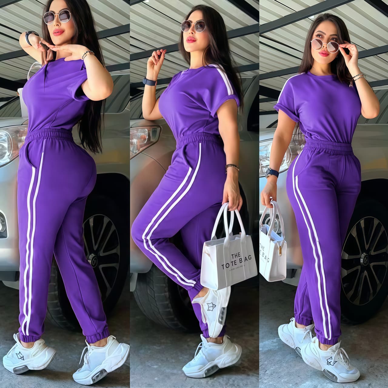 CONJUNTO "ROMA" MORADO