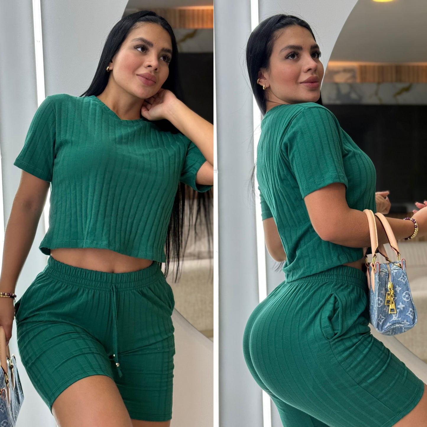 CONJUNTO "LONDRES" VERDE ESMERALDA