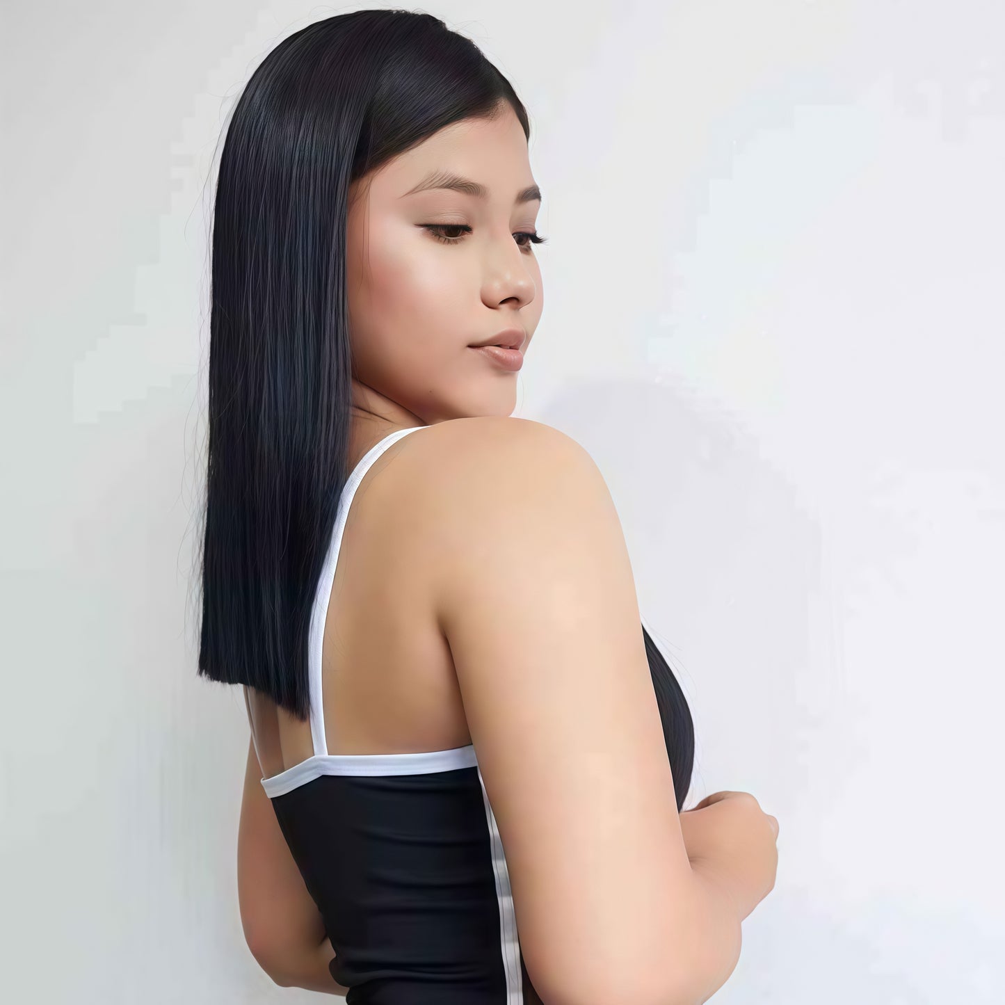 ENTERIZO MALLATEX CORTO NEGRO