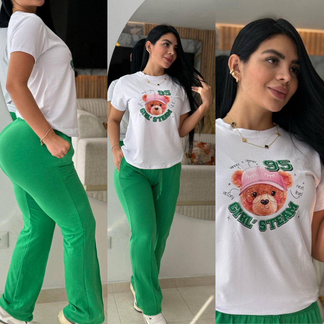 CONJUNTO "GLASSES" VERDE