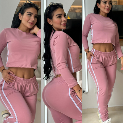 CONJUNTO "DIVENZO" PALO ROSA