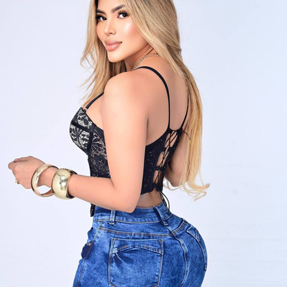 CORSET "CELESTINE" NEGRO