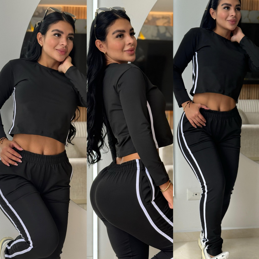 CONJUNTO "DIVENZO" NEGRO