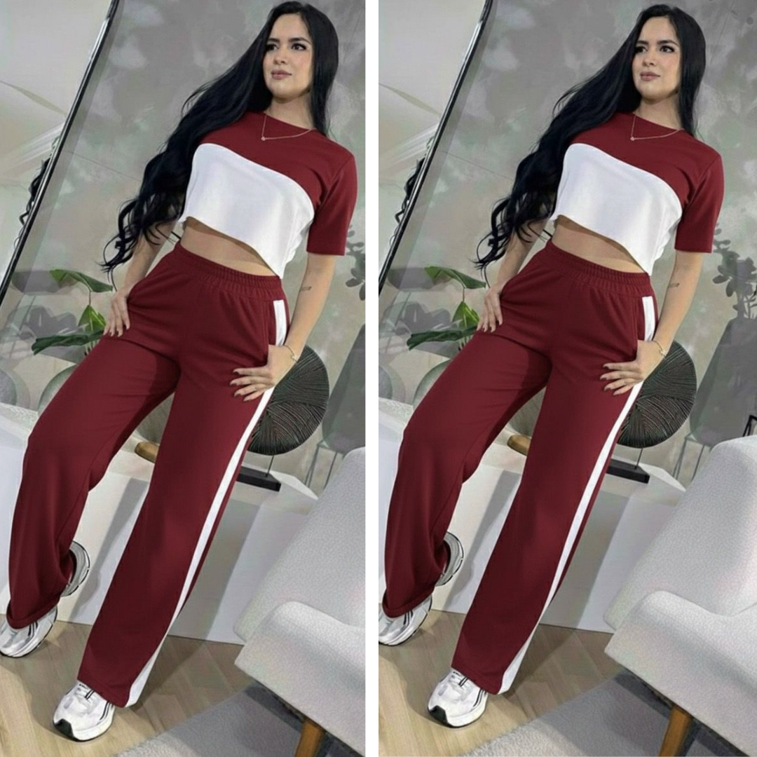 CONJUNTO "DAKOTA" VINOTINTO