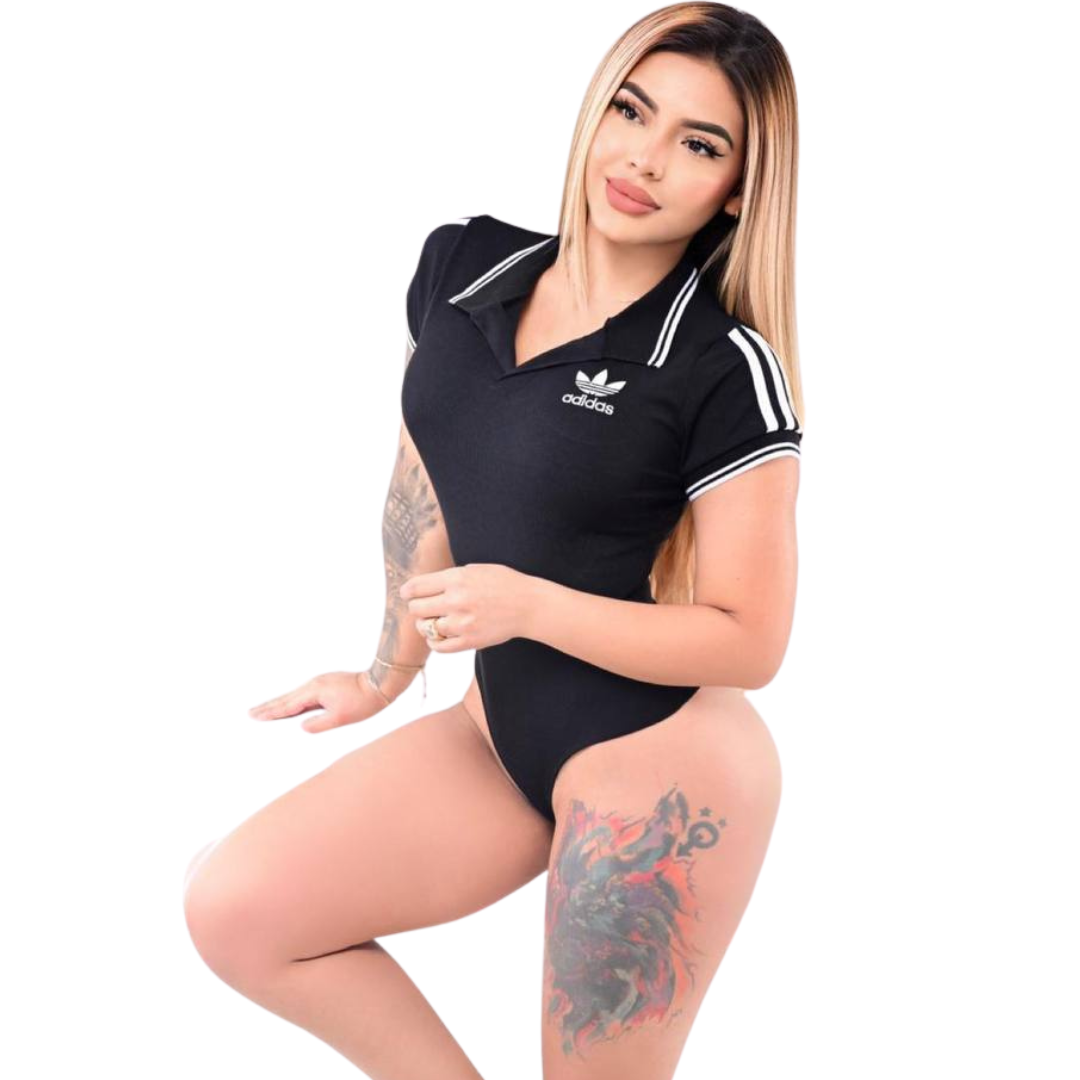 BODY ADIDAS NEGRO - TIPO POLO