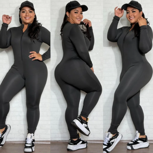 ENTERIZO TALLA PLUS LARGO MANGA LARGA