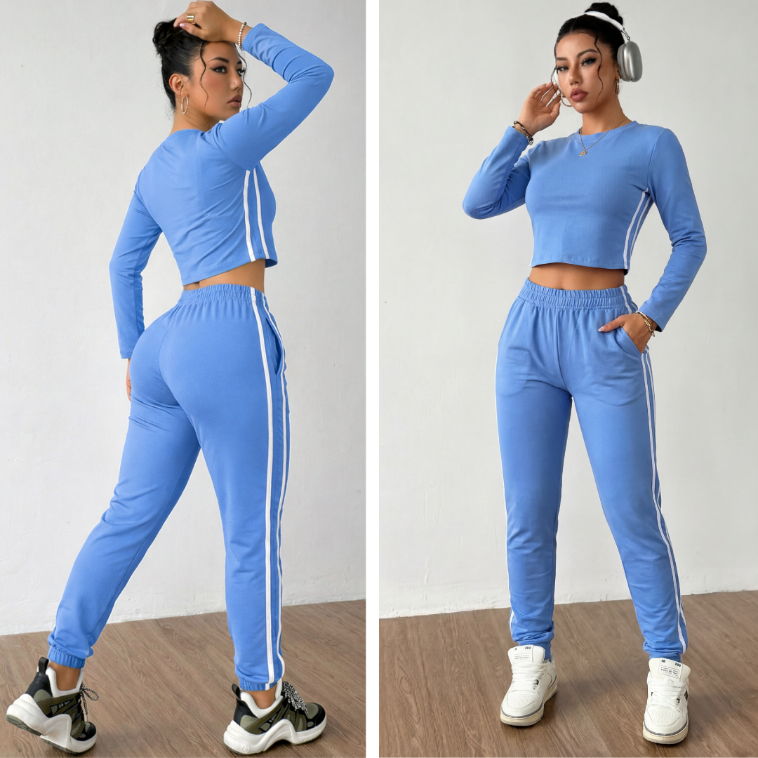 CONJUNTO "DIVENZO" CELESTE