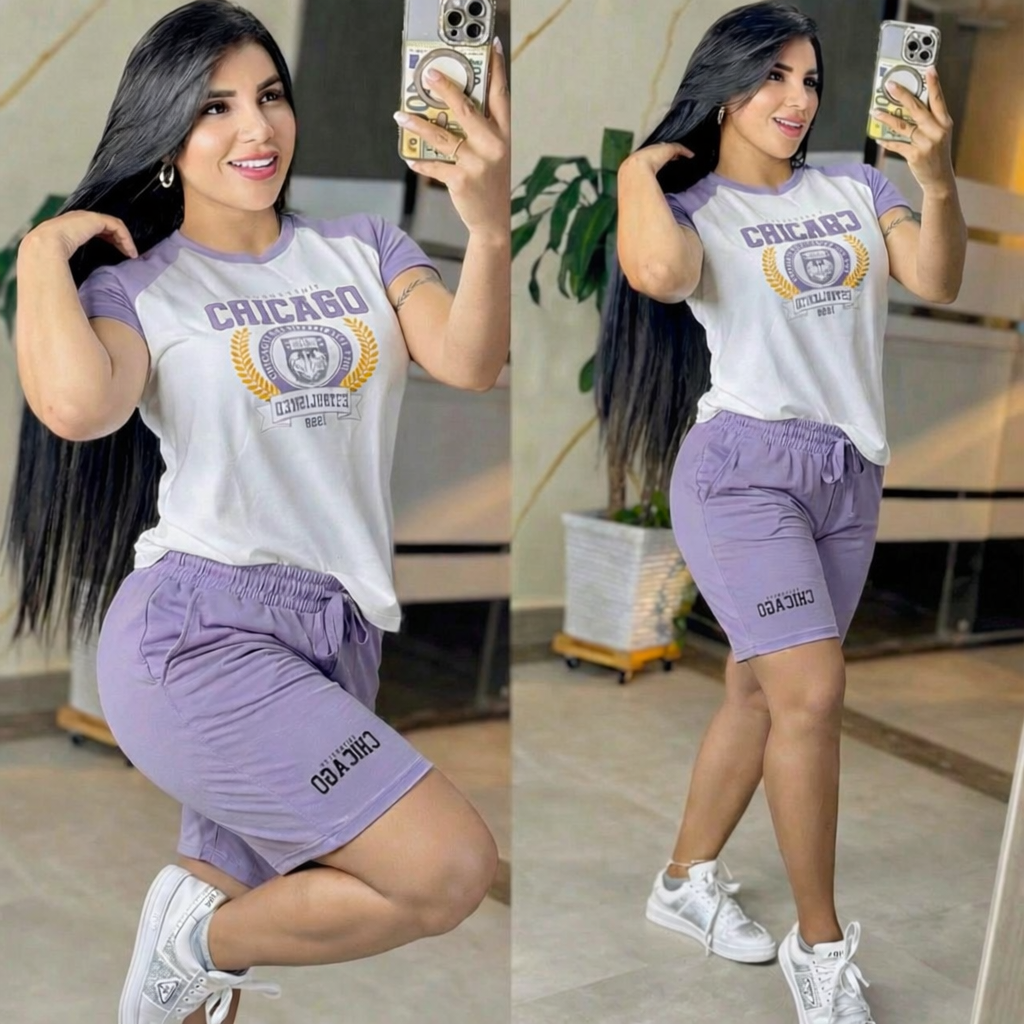 CONJUNTO "CHICAGO" LILA