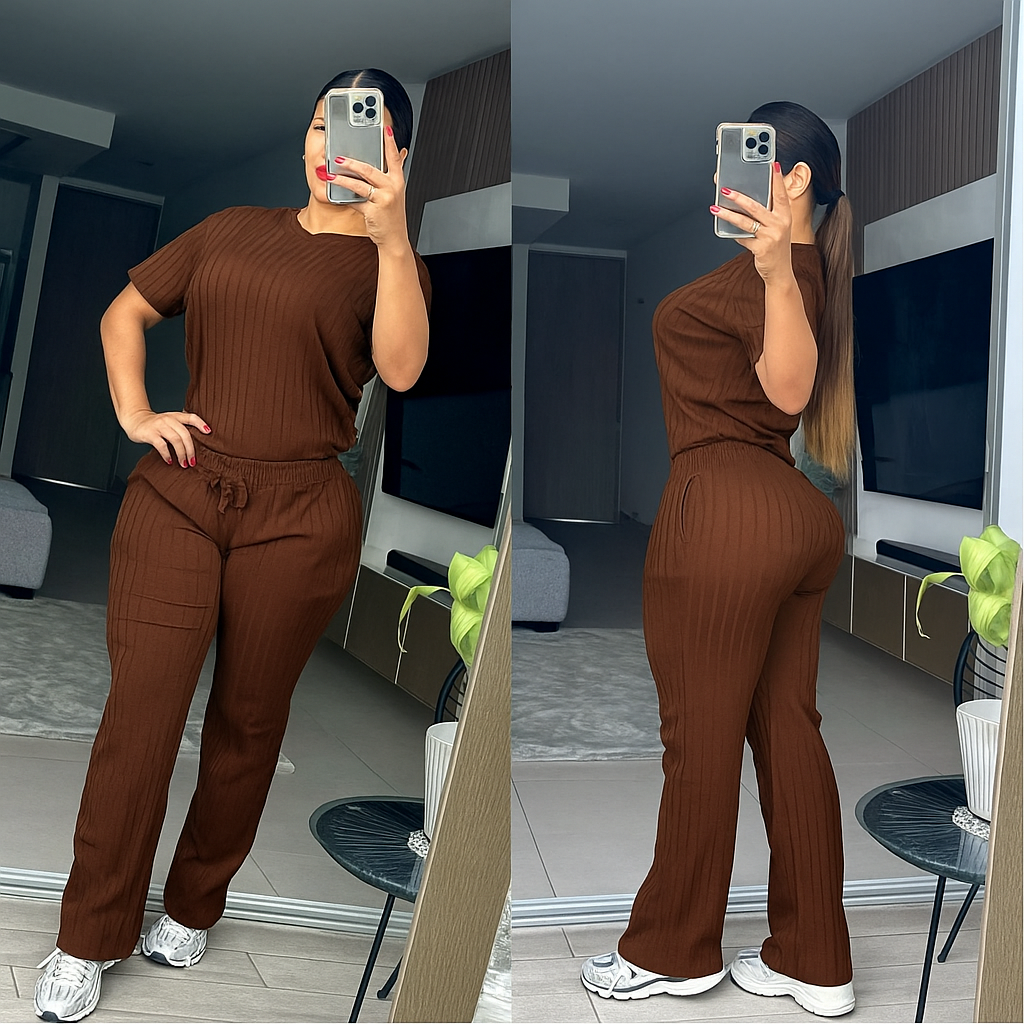 CONJUNTO "SANTORINI" CAFÉ