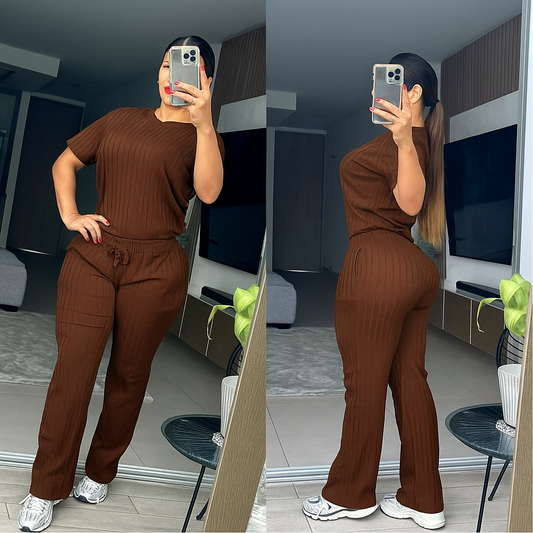 CONJUNTO "SANTORINI" CAFÉ