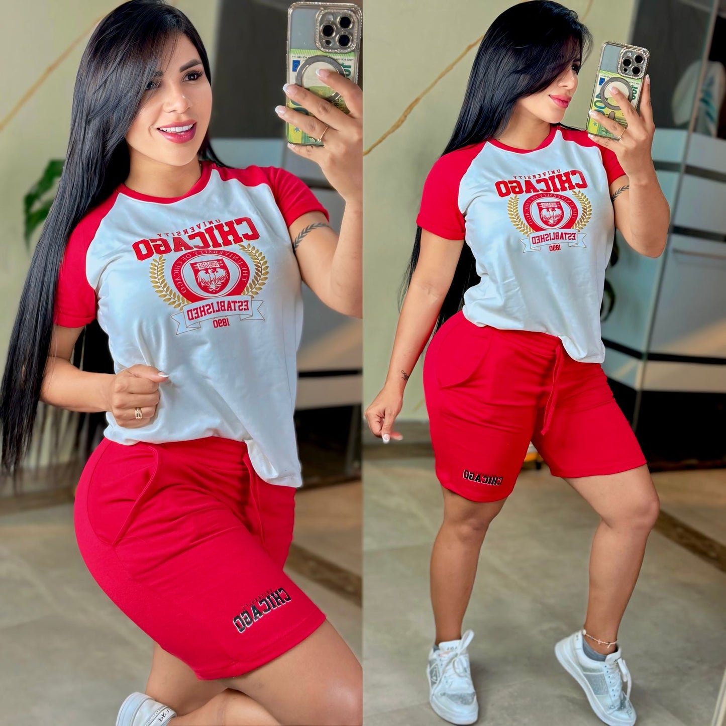 CONJUNTO "CHICAGO" ROJO