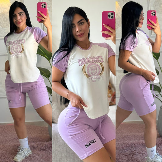 CONJUNTO "CHICAGO" LILA