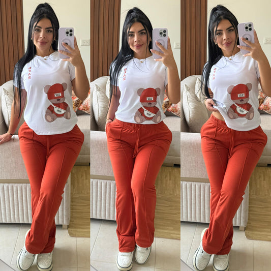 CONJUNTO "BEAR" NARANJA