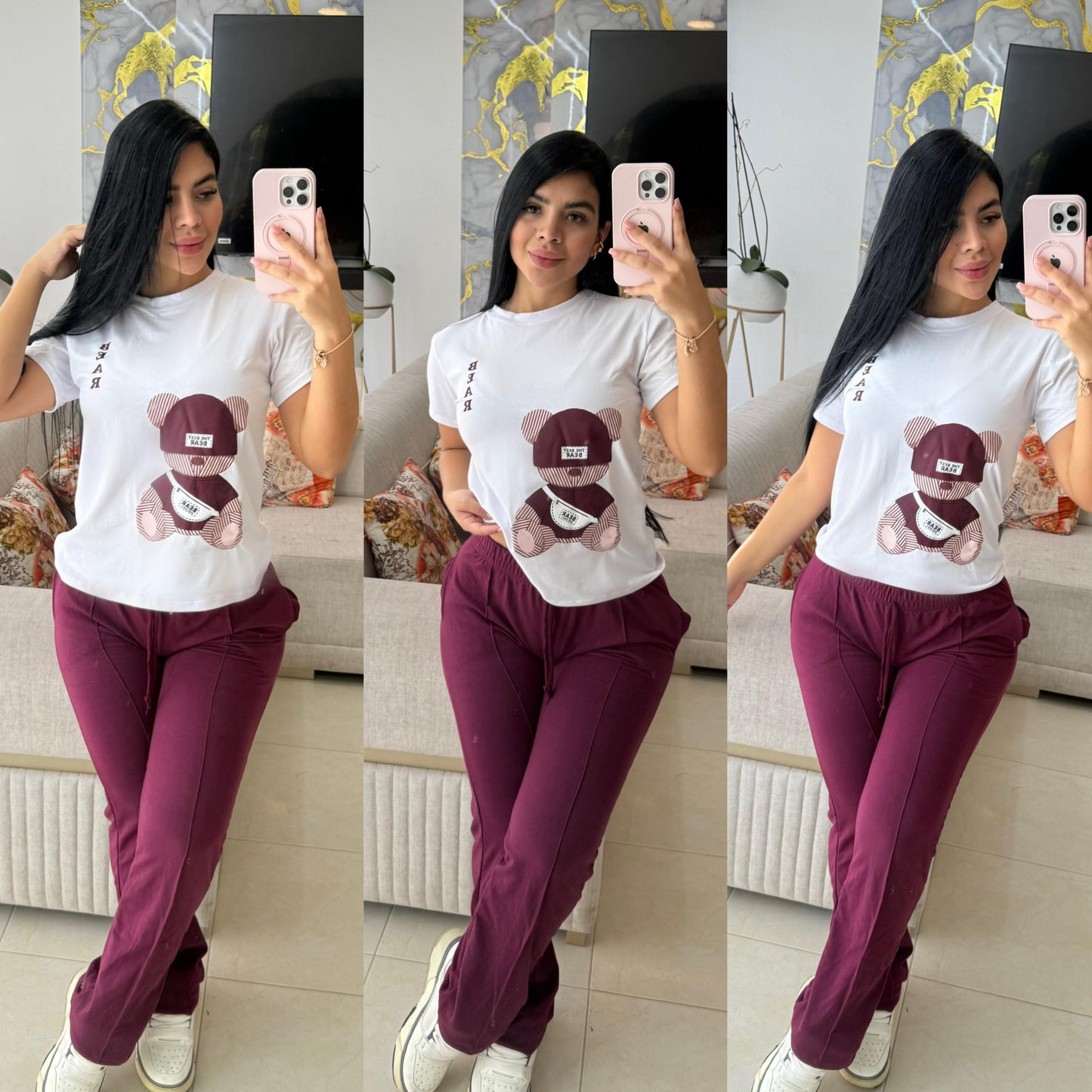 CONJUNTO "BEAR" MORADO