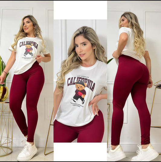 CONJUNTO "CALIFORNIA" VINOTINTO