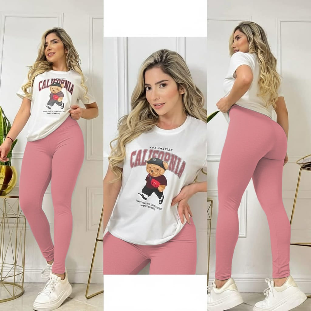 CONJUNTO "CALIFORNIA" PALO ROSA