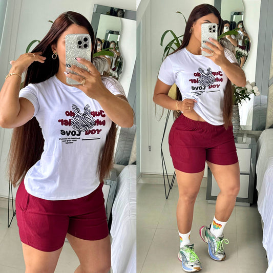 CONJUNTO "BENGALINA" VINOTINTO