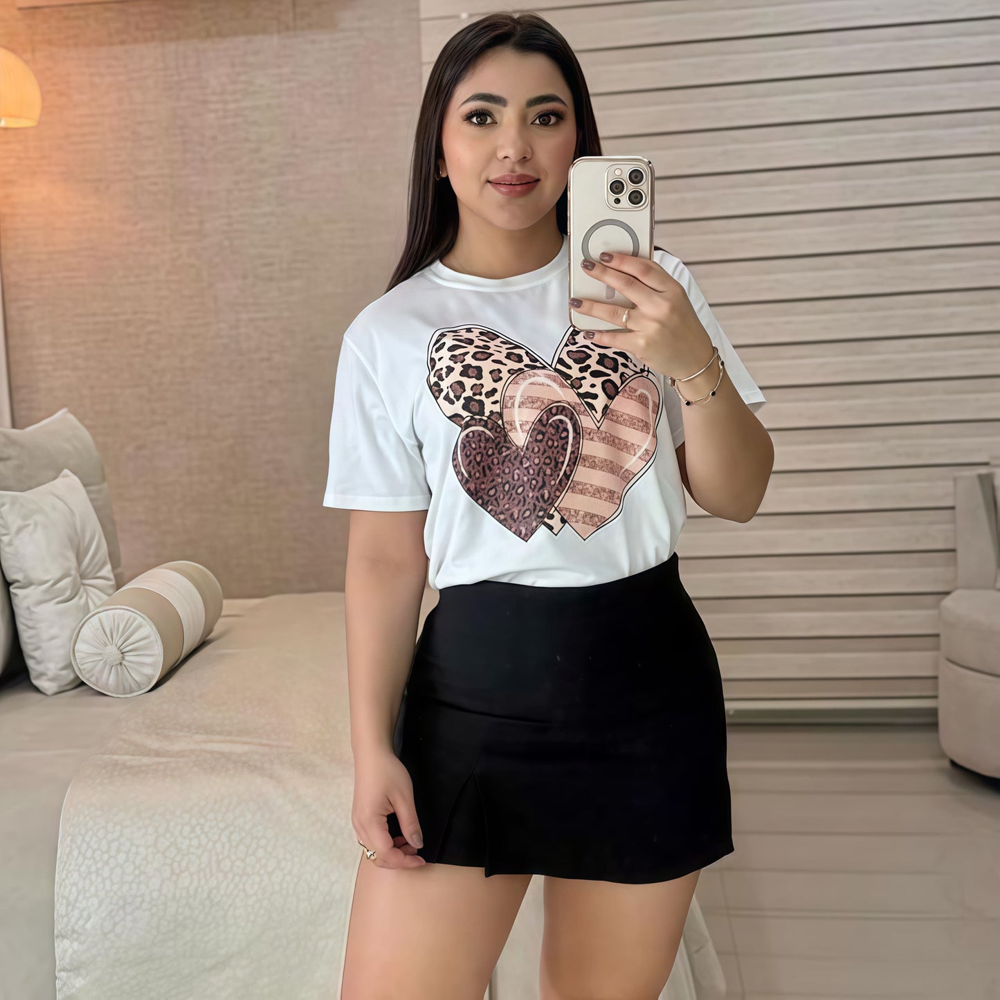 CONJUNTO "FALDA SHORT" NEGRO