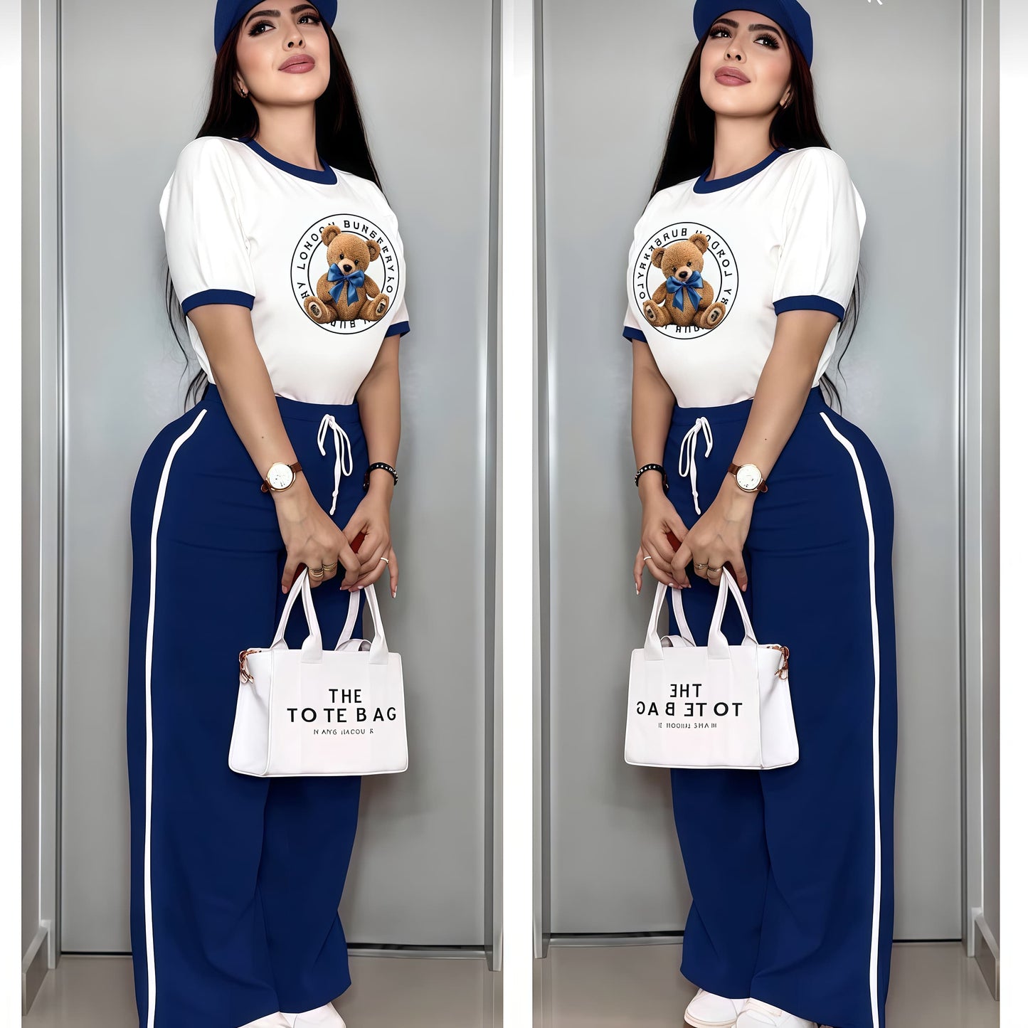 CONJUNTO "BURBERRY" AZUL