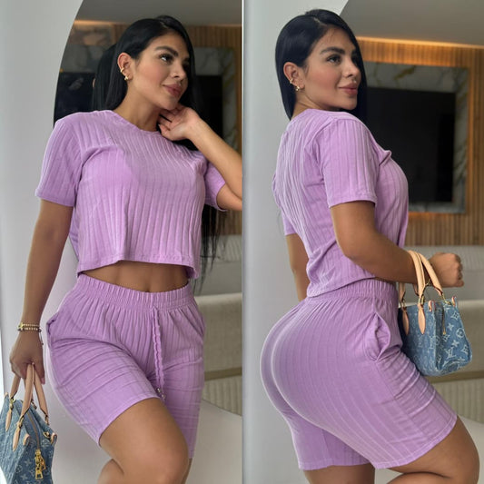 CONJUNTO "LONDRES" LILA