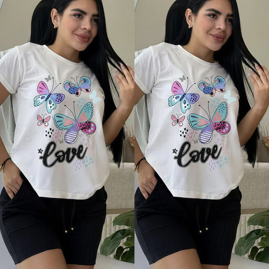 CONJUNTO "MARIPOSAS" NEGRO