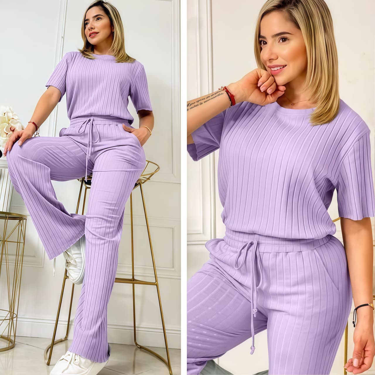 CONJUNTO "SANTORINI" LILA