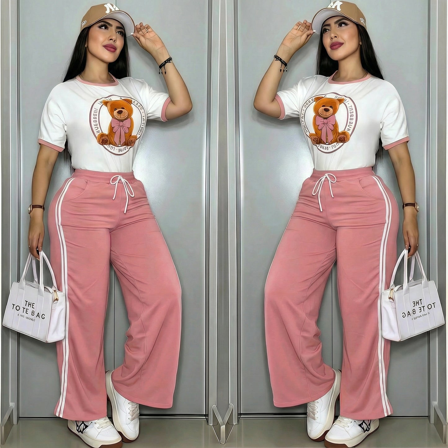 CONJUNTO "BURBERRY" PALO ROSA