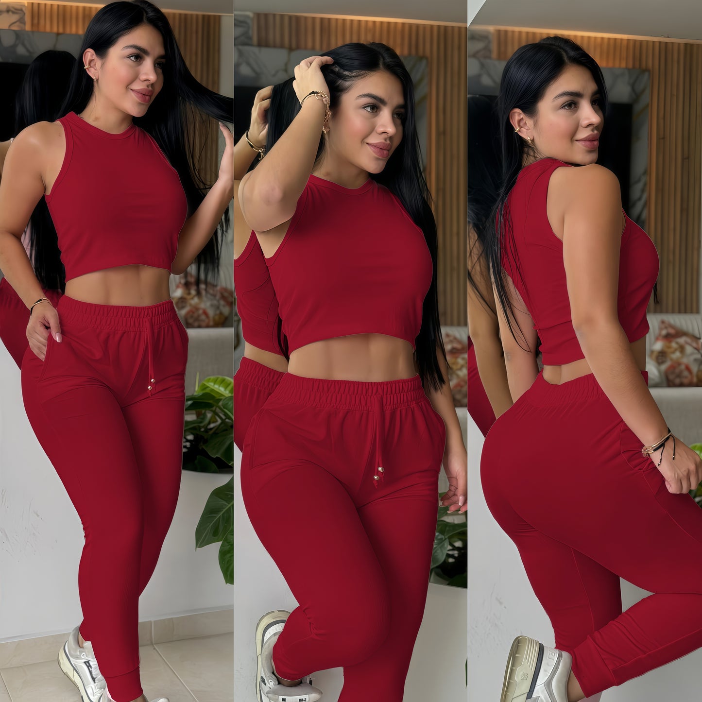 CONJUNTO "VICTORIA" ROJO