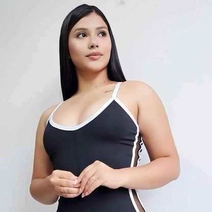 ENTERIZO MALLATEX CORTO NEGRO