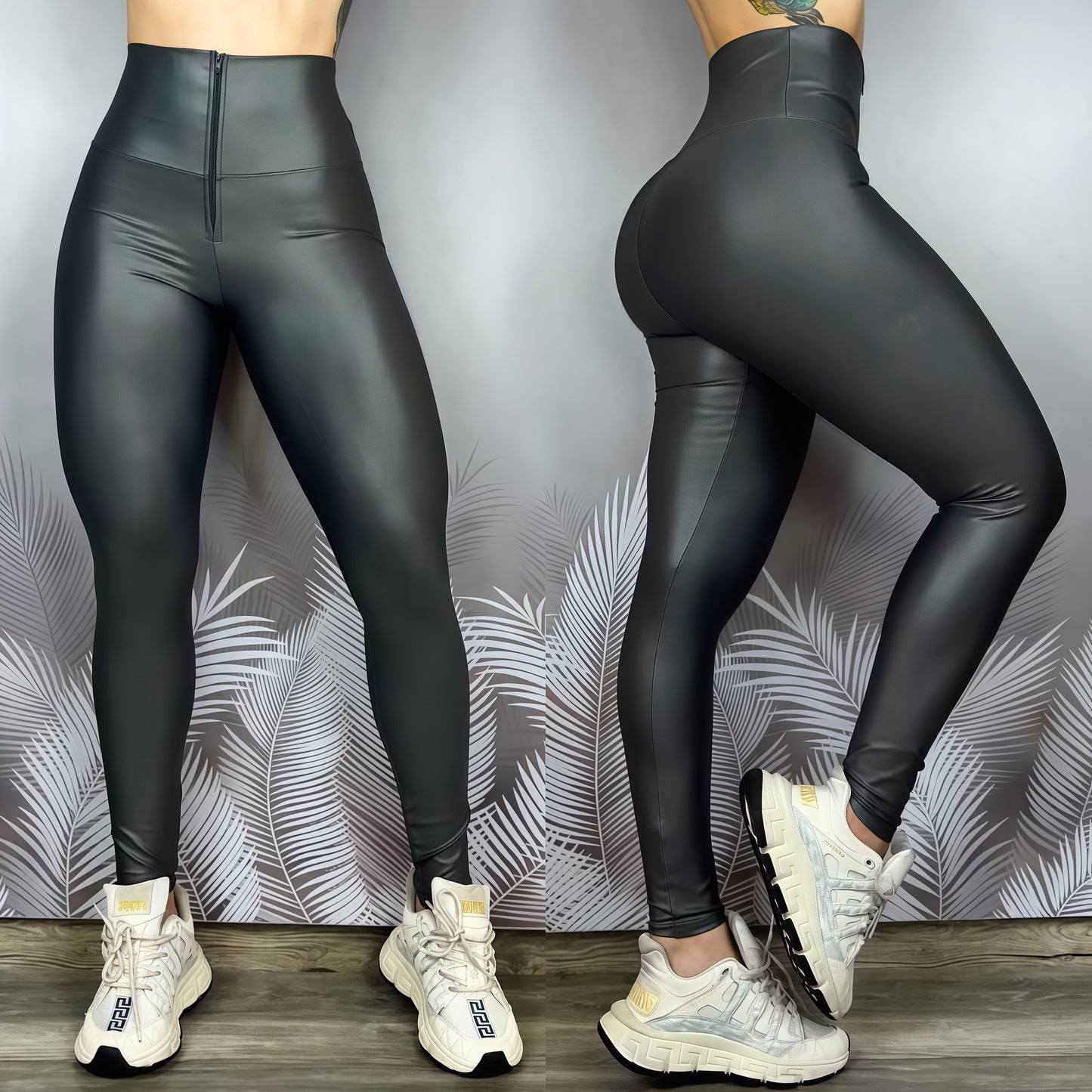 LEGGINS CUERINA NEGRO